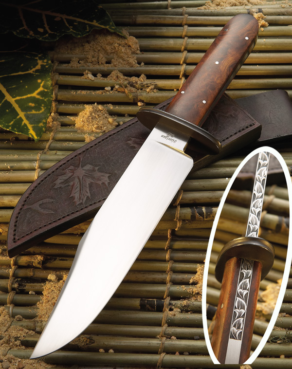 Elite Knives Cowboy Bowie with ironwood handle