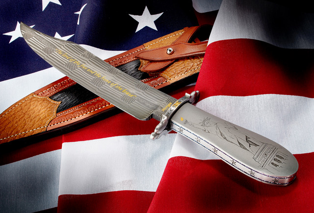 Elite Knives American Flag Knife