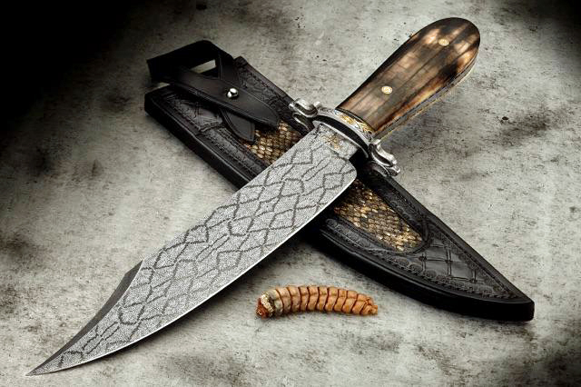 Elite Knives rattlesnake blade bowie knife