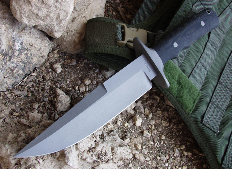 Elite Knives by John Horrigan military fighter with black micarta handle scales