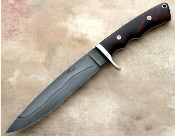 Elite Knives military fighting knife with clay-tempered blade