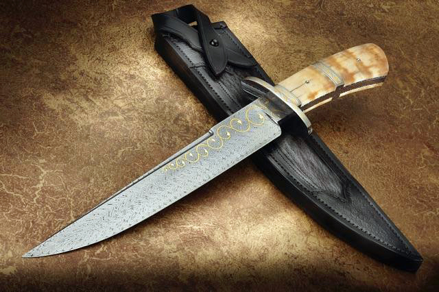 Elite Knives mammoth ivory fighting knife