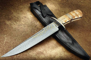 Elite Knives mammoth ivory fighting knife