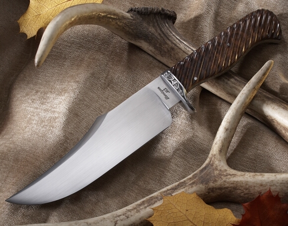 Elite Knives by John Horrigan Hunter's Bowie with fluted handle