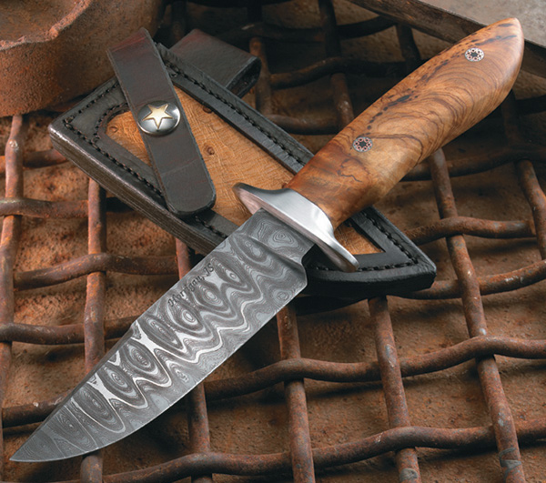 Elite Knives Hunter's Bowie with ironwood handle scales