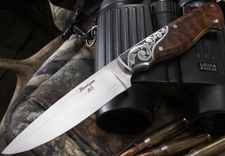 Elite Knives engraved hunting knife