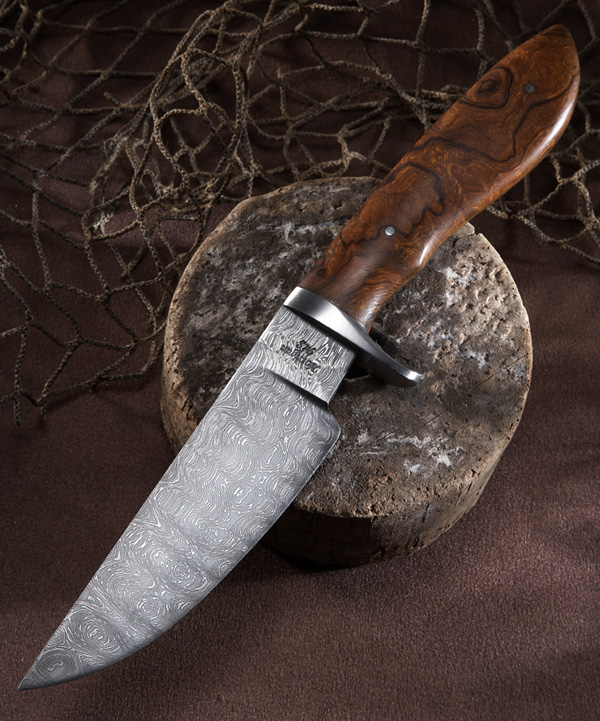 Elite Knives trailing point with ironwood handle