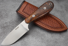 Elite Knives drop point hunting knife with ironwood handle