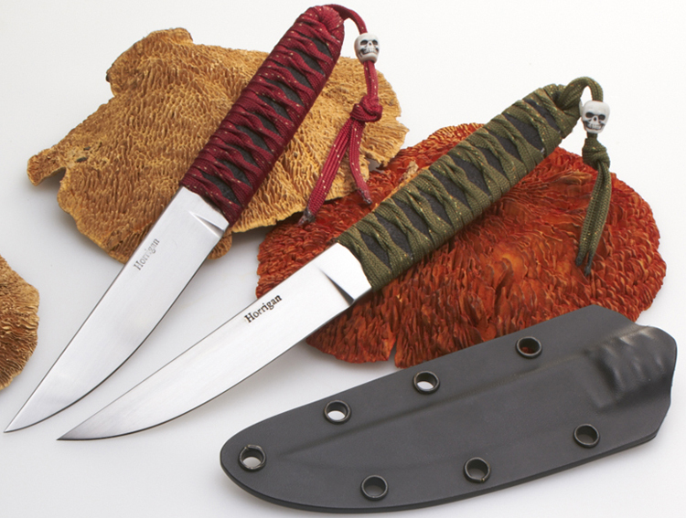 Elite Knives by John Horrigan Japanese design sanmai blades with cord wrapped handle