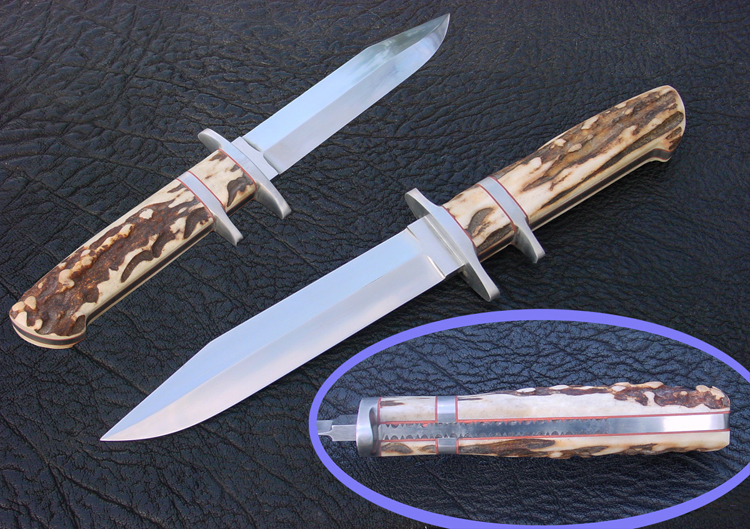 Rocket custom        Knives Loveless Design Concealable with stag handle