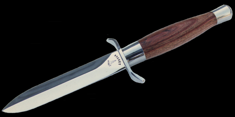 Rocket Handmade         Knives Classic Dagger with tulipwood handle