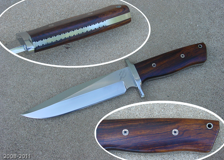 Military design fighter with ironwood handle