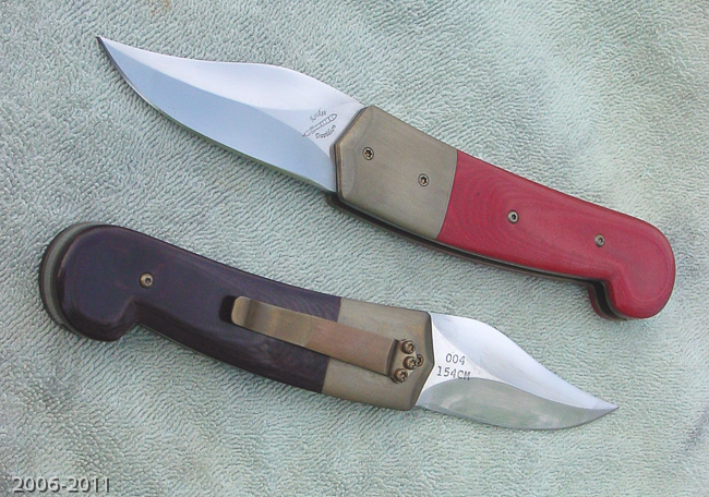 Folding Persian Boot Knife with pocket clip