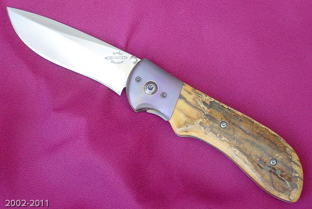 Large Tactical Liner Lock with mammoth ivory