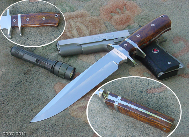 Military Design Sub-Hilt Fighter with ironwood handle