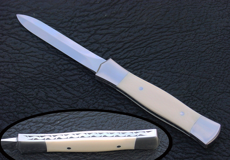 Rocket        Handmade Knives Prostitues' Knife in ivory